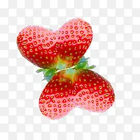 爱心草莓采摘图片素材