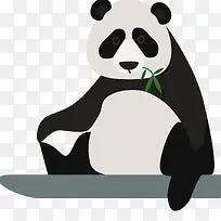 卡通大熊猫矢量图