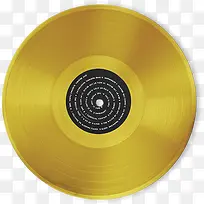 黄色光碟装饰