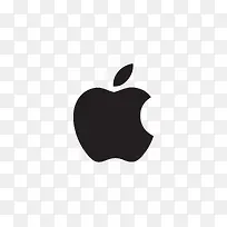 黑色小巧苹果logo