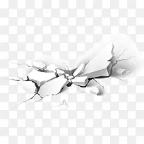地板裂纹矢量图