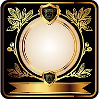 金色植物标志