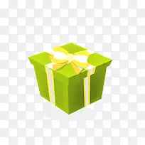 绿色礼物盒图形