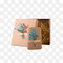 蓝色小花包装盒