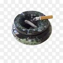 大理石质感的烟灰缸