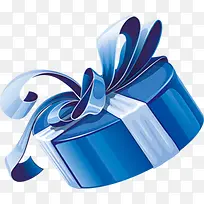 蓝色的礼品包装盒图片