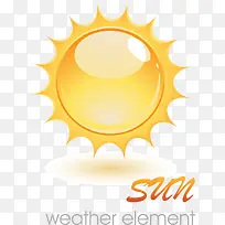 网站立体太阳装饰小图标
