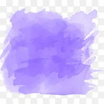 紫色矢量水彩墨染图
