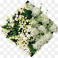 白色鲜花盒子