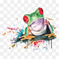 手绘青蛙