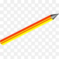 倾斜的红色黄色铅笔招聘素材
