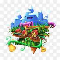 卡通梦幻王国儿童元素