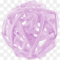 紫色立体纤维球