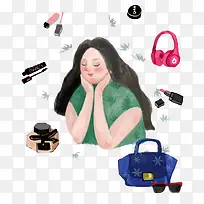 插画女孩