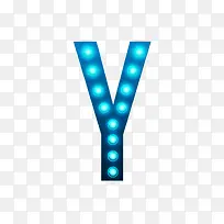夜光灯字母Y