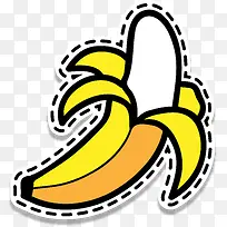 卡通香蕉水果