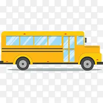 黄色开往学校校车
