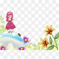 花仙子在花朵上
