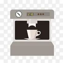 卡通灰色咖啡机
