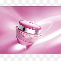 粉色光效化妆品海报