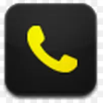 黄色的电话机图标