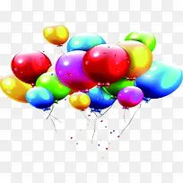 气球活动元素海报