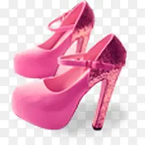 粉色电商高跟鞋女鞋婚鞋