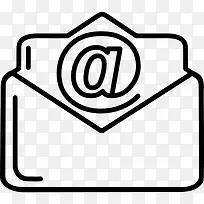 邮件信封阿罗瓦标志图标