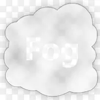 卡通透明云朵雾装饰