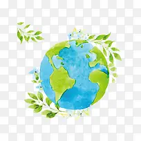 手绘地球PNG下载