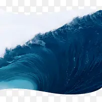 蓝色海水漩涡海报