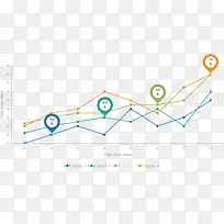 矢量线性数据图表