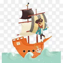 游戏风海盗与船