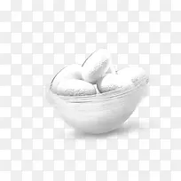 白色丝绸茧蛹丝线
