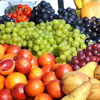 水果，蔬菜，一堆，葡萄