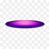 紫色圆形舞台手绘