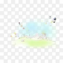 卡通节日背景元素