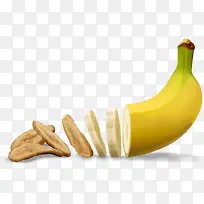 香蕉切片新鲜水果