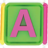 字母A设计儿童节素材