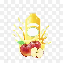 苹果汁插画