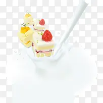 蛋糕风格酸奶海报设计