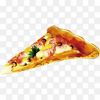 大虾披萨矢量图