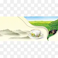 茶广告背景