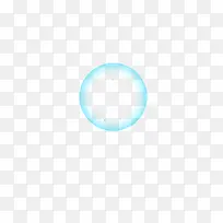 蓝色卡通晶莹圆形气泡