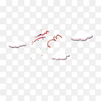 手绘云朵