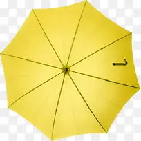 黄色卡通夏日雨伞效果