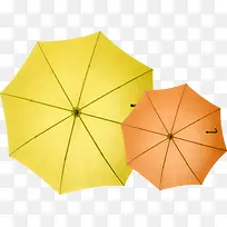 夏日海报黄色雨伞