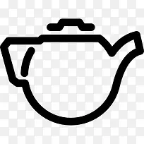 茶壶的轮廓图标