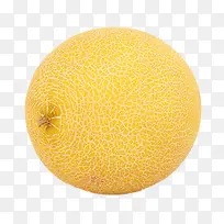 一个黄色的哈密瓜