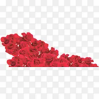 红色玫瑰主图七夕海报